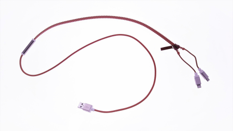 Cablu incarcare - date microUSB , lightning mix color- zipper - CIUDMLZMC [8]