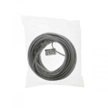 Cablu inversor UTP Cat.5e crossover,10m,2xRJ45(A+B),conexiune directa PC-PC,gri [2]