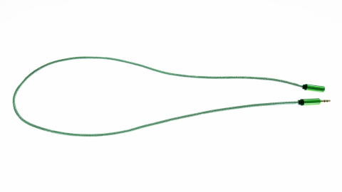 Cablu Jack-Jack, T-M 100 cm, textil tip siret green [4]