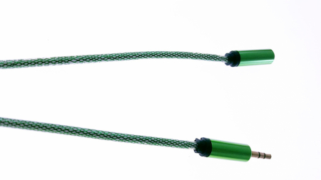 Cablu Jack-Jack, T-M 100 cm, textil tip siret green [2]