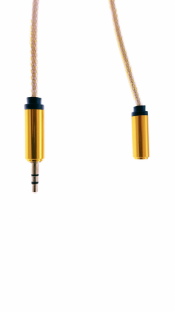Cablu Jack-Jack, T-M 100 cm, textil tip siret yellow [2]