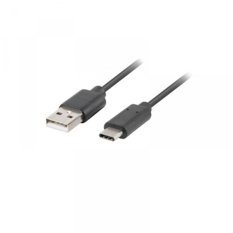 Cablu Lanberg USB 2.0 tata la USB tip C tata, 5 m, negru [5]