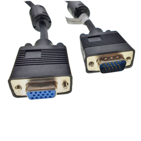 Cablu monitor, Lanberg 42876, VGA tata la VGA mama , 15 pini, de prelungire, lungime 3 m, dubla ecranare cu miez de ferita, negru [2]