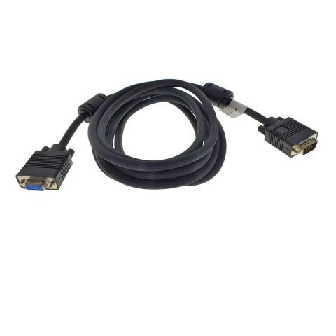 Cablu monitor, Lanberg 42876, VGA tata la VGA mama , 15 pini, de prelungire, lungime 3 m, dubla ecranare cu miez de ferita, negru [5]