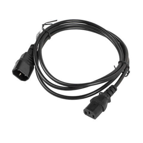 Cablu prelungitor de alimentare, 1.8m, Lanberg 40982, IEC 320 C13 la IEC 320 C14, 10A, negru [7]