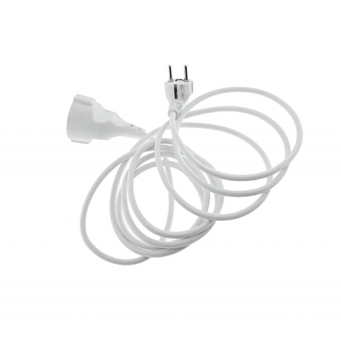 Cablu prelungitor, lungime 3m, IP44, cu stecher si cupla cu impamantare, 16A/250V, alb [1]