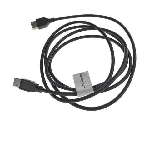 Prelungitor USB 2.0 - Cablu prelungitor USB 2.0 tata la USB 2.0 mama, Lanberg 41374, lungime 1.8m, negru