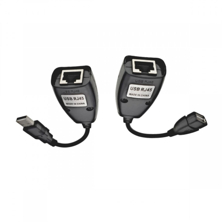 Adaptoare USB 2.0 - Cablu prelungitor USB 45m -RJXT tata - mama,extensie cablu USB cu RJ45 Cat5 si Cat6