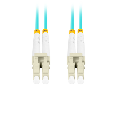 Cablu retea fibra optica cu lungime 2 m si conectori LC/UPC-LC/UPC, Lanberg Z43334, MM, DUPLEX 3.0MM OM3 50/125 LSZH, albastru [3]