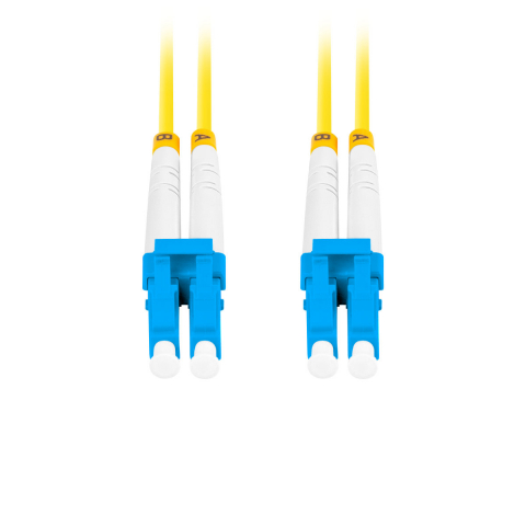 Cablu retea fibra optica cu lungime 5 m si conectori LC/UPC-LC/UPC, Lanberg Z43309, SM, DUPLEX 3.0MM G657A1 LSZH, galben [4]