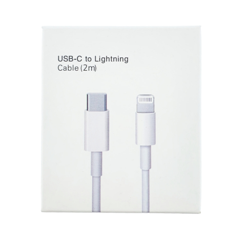 Cablu tip Lightning la USB-C, pentru dispozitive Apple, A1703, 2m, alb, in blister [3]