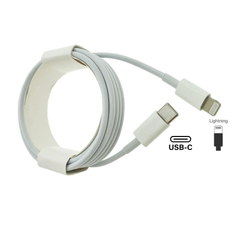 Cablu tip Lightning la USB-C, pentru dispozitive Apple, A1703, 2m, alb, in blister [2]