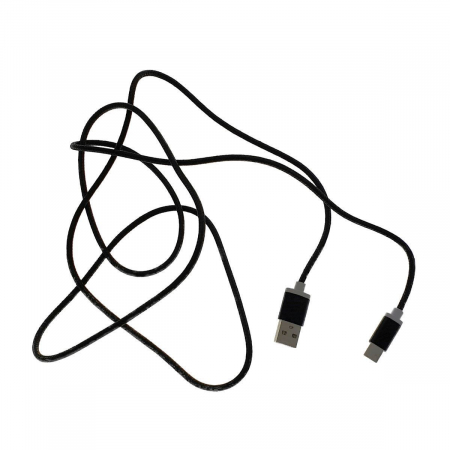 USB la TYPE-C - Cablu USB 2.0 la USB tip C, invelis textil,140cm,negru,CTTC01B