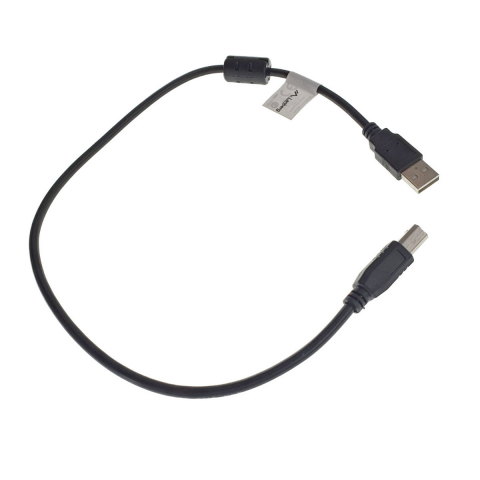 Cablu USB 2.0 pentru imprimanta, Lanberg 42865, lungime 50cm, cu miez de ferita, USB-A tata la USB-B tata, negru [3]