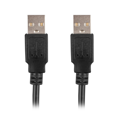 Cablu USB 2.0 tata la USB 2.0 tata, Lanberg 42774, lungime 50cm, negru [10]