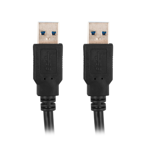Cablu USB 3.0 tata la USB 3.0 tata, Lanberg 42776, lungime 180 cm, negru [11]