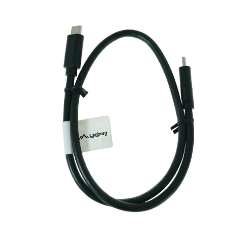 Cabluri USB 3.0 - Cablu USB-C 3.1 gen.2 tata-tata, Lanberg 43691, Quick Charge 4.0, Power Delivery 3.0, 10GB/S, PD 100W, 50cm, negru