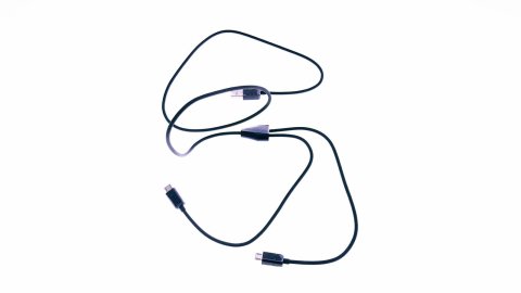 Cablu USB la 2 x microUSB, 1m Black, [5]