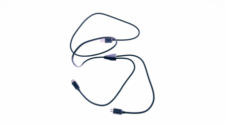 Cablu USB la 2 x microUSB, 1m Black, [1]