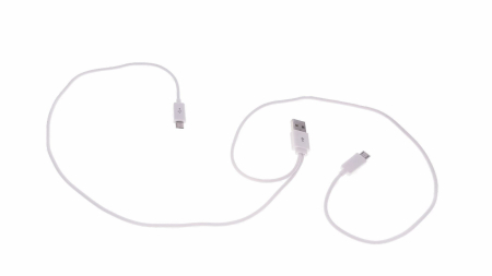 Cablu USB la 2 x microUSB, alb [4]