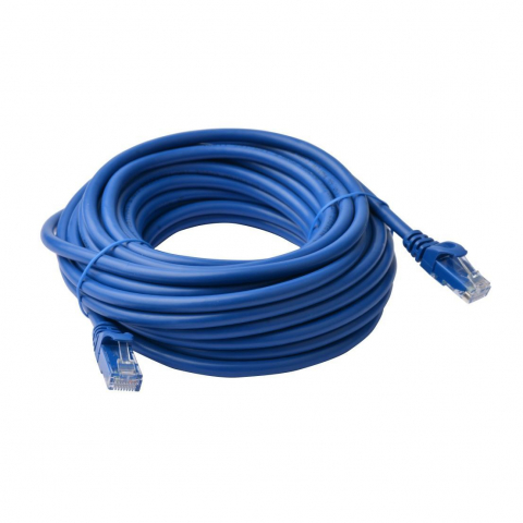 Cablu UTP cat.5,mufat 2xRJ45,lungime 30m,de legatura retea,ethernet,albastru [3]