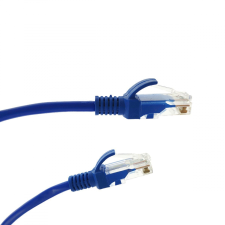 Cabluri retea internet - Cablu UTP cat.5,mufat 2xRJ45,lungime 3m,de legatura retea,ethernet,albastru