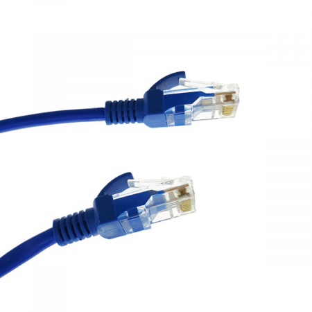 Cabluri retea internet - Cablu UTP cat.5,mufat 2xRJ45,lungime 5m,de legatura retea,ethernet,albastru