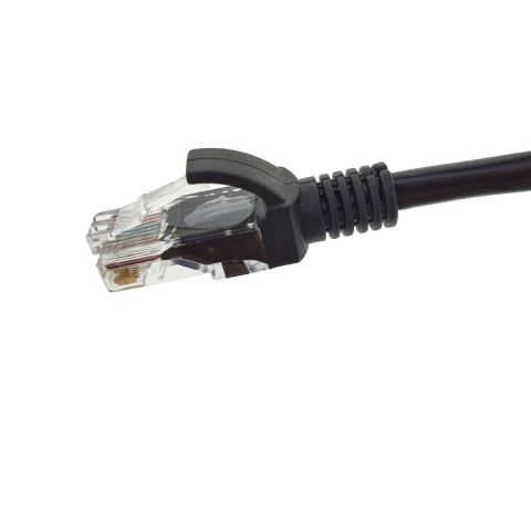 Cablu UTP, Lanberg 40270, cat.5e, mufat 2xRJ45, lungime 3 m, AWG 26, 100 MHz, de legatura retea, ethernet, negru [2]