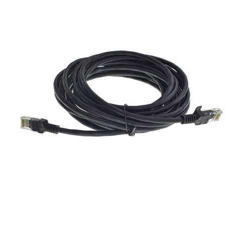 Cablu UTP, Lanberg 40271, cat.5e, mufat 2xRJ45, lungime 5m, AWG 26, 100 MHz, de legatura retea, ethernet, negru [8]