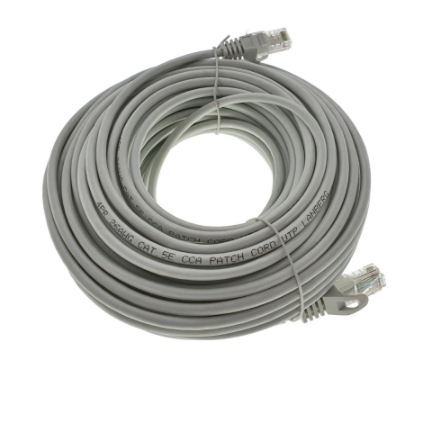 Cablu UTP, Lanberg 40449, cat.5e, mufat 2xRJ45, lungime 20m, AWG 26, 100 MHz, de legatura retea, ethernet, gri [11]