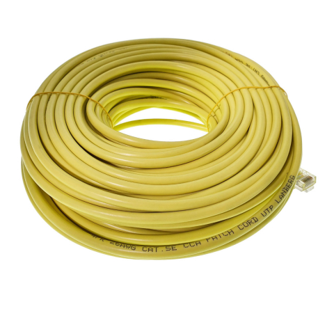 Cablu UTP, Lanberg 42783, cat.5e, mufat 2xRJ45, lungime 30m, AWG 26, 100 MHz, de legatura retea, ethernet, galben [3]