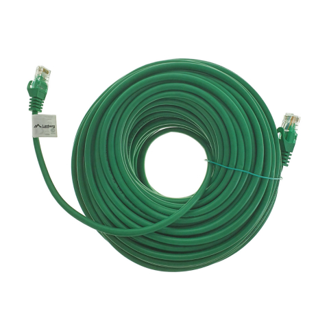 Cabluri retea internet - Cablu UTP, Lanberg 42784, cat.5e, mufat 2xRJ45, lungime 30m, AWG 26, 100 MHz, de legatura retea, ethernet, verde