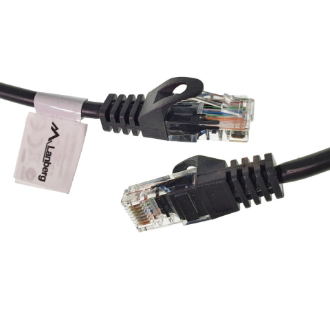 Cablu UTP, Lanberg 42785, cat.5e, mufat 2xRJ45, lungime 30m, AWG 26, 100 MHz, de legatura retea, ethernet, negru [7]