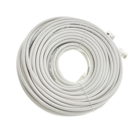 Cabluri retea internet - Cablu UTP, Lanberg 42787, cat.5e, mufat 2xRJ45, lungime 30m, AWG 26, 100 MHz, de legatura retea, ethernet, alb