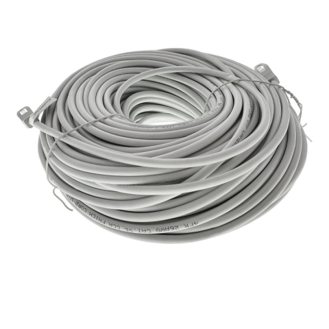 Cablu UTP, Lanberg 42805, cat.5e, mufat 2xRJ45, lungime 50m, AWG 26, 100 MHz, de legatura retea, ethernet, gri [2]