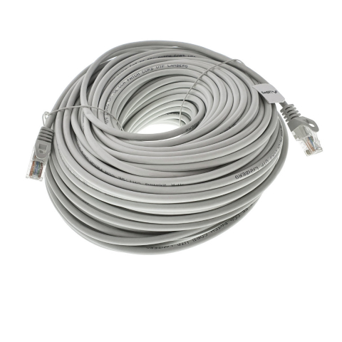 Cablu UTP, Lanberg 42805, cat.5e, mufat 2xRJ45, lungime 50m, AWG 26, 100 MHz, de legatura retea, ethernet, gri [4]