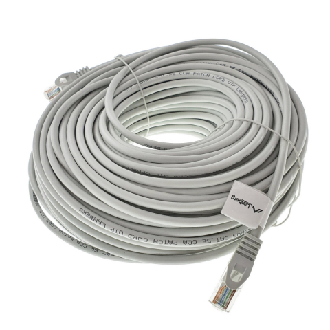 Cablu UTP, Lanberg 42805, cat.5e, mufat 2xRJ45, lungime 50m, AWG 26, 100 MHz, de legatura retea, ethernet, gri [3]