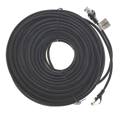 Cablu UTP, Lanberg 42809, cat.5e, mufat 2xRJ45, lungime 50m, AWG 26, 100 MHz, de legatura retea, ethernet, negru [4]