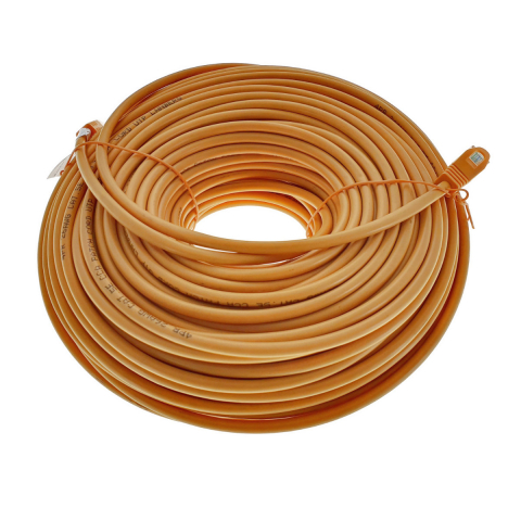 Cablu UTP, Lanberg 42812, cat.5e, mufat 2xRJ45, lungime 50m, AWG 26, 100 MHz, de legatura retea, ethernet, portocaliu [8]