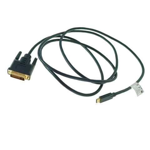 Cablu video USB-C la DVI-D 24+1 pini, 1.8m, tata-tata, dual link, HDR, Lanberg 43685, 4K-60Hz, negru [2]