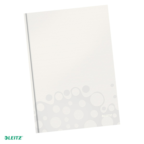 Liniatura Matematica (Patratele) A4 - Caiet birou A4 aritmetica coperta carton Leitz Wow, 80 file, alb