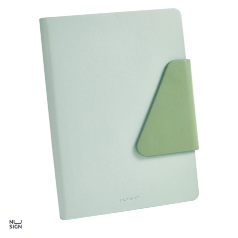 Liniatura Dictando (Linii) A5 - Caiet Nusign A5, 96 file, linii, birou, dictando, coperta piele clapeta, verde