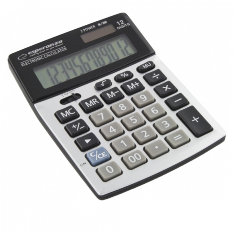 Calculatoare numerice - Calculator electronic de birou, Esperanza ECL102 Newton ,12 digit, ecran inclinat