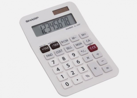 Calculator Sharp EL330FB,8 digiti,functii business,afisaj inclinat,145x103x30mm [1]