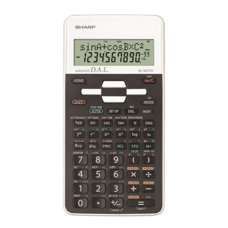 Calculatoare numerice - Calculator stiintific Sharp EL-531TH,273 functii,10 digiti,161x80x15mm,negru cu alb