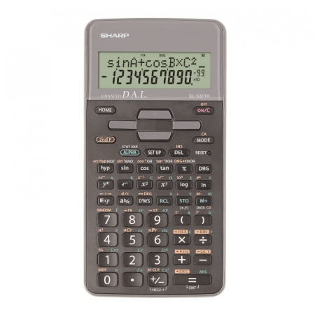 Calculatoare numerice - Calculator stiintific Sharp EL-531TH,273 functii,10 digiti,161x80x15mm,negru cu gri