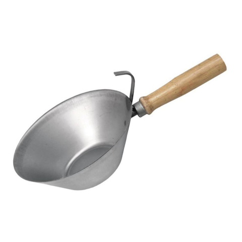 Mistrii - Cancioc 18.5x9x6cm, din tabla de otel zincat,volum 0.8l,cu maner de lemn 128mm