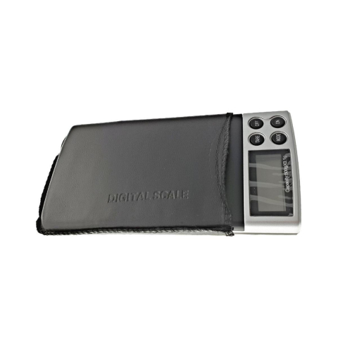 Cantar digital LCD de buzunar,capacitate 500g,diviziune 0.1g,argintiu [5]
