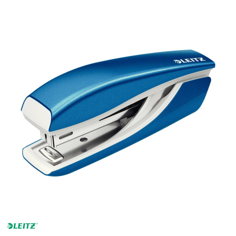 Tehnica de birou - Capsator metalic Leitz WOW 5528 MINI NeXXt Series, capsare 10 coli, 1000 capse P2 incluse, albastru