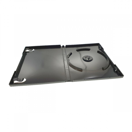 Carcase DVD - Carcasa 1 DVD neagra lucioasa Omega 14 mm 100buc/folie 56857